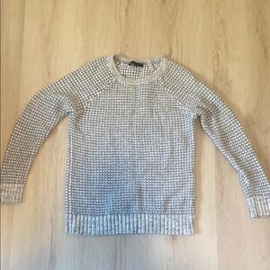 Banana Republic Cream Crew Neck Sweater with Ribbed Cuffs